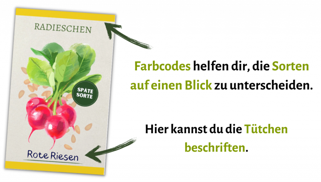 Samentüten zum Beschriften